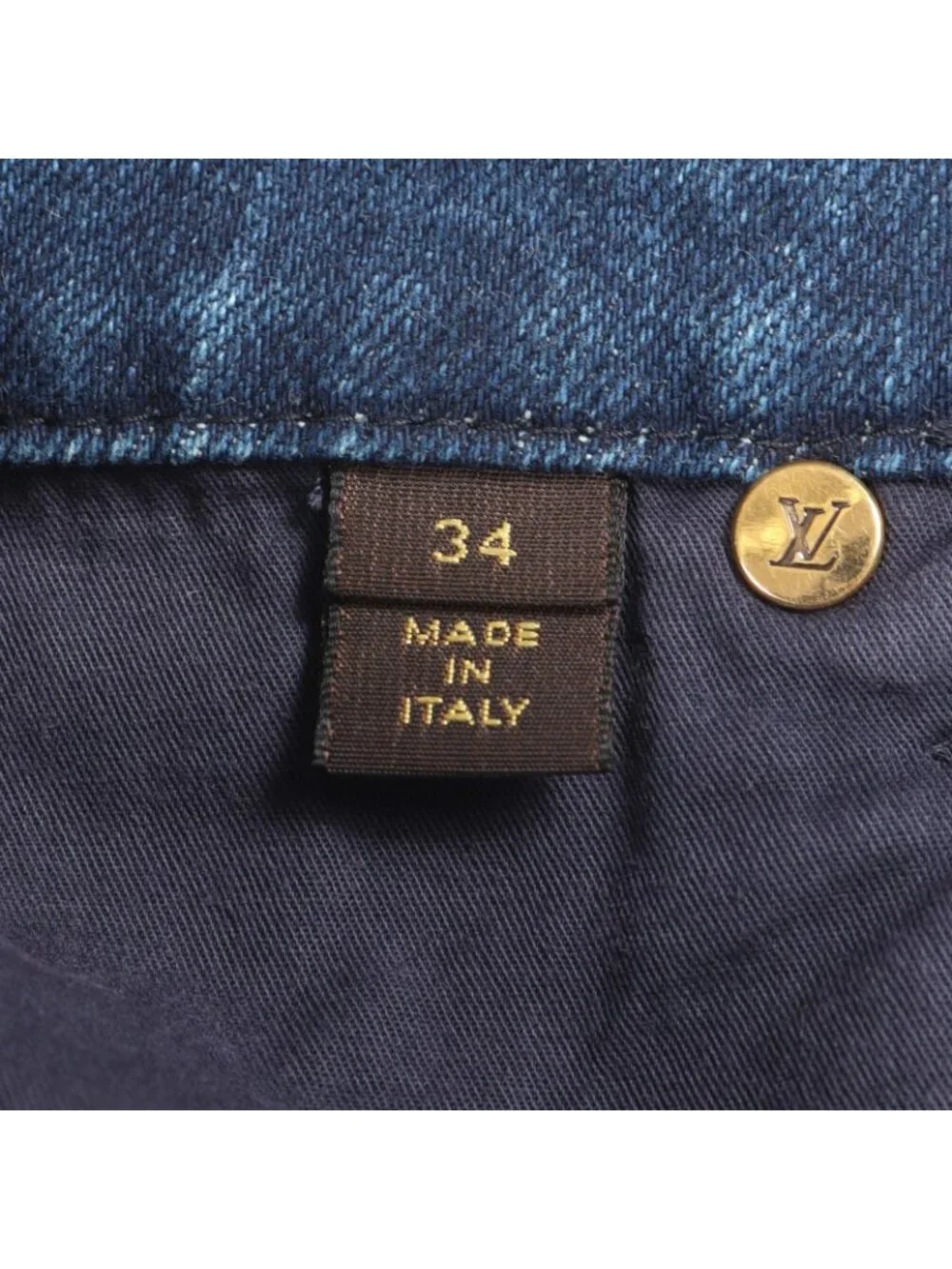 Louis Vuitton Denim Pants Patchwork Cotton Jeans